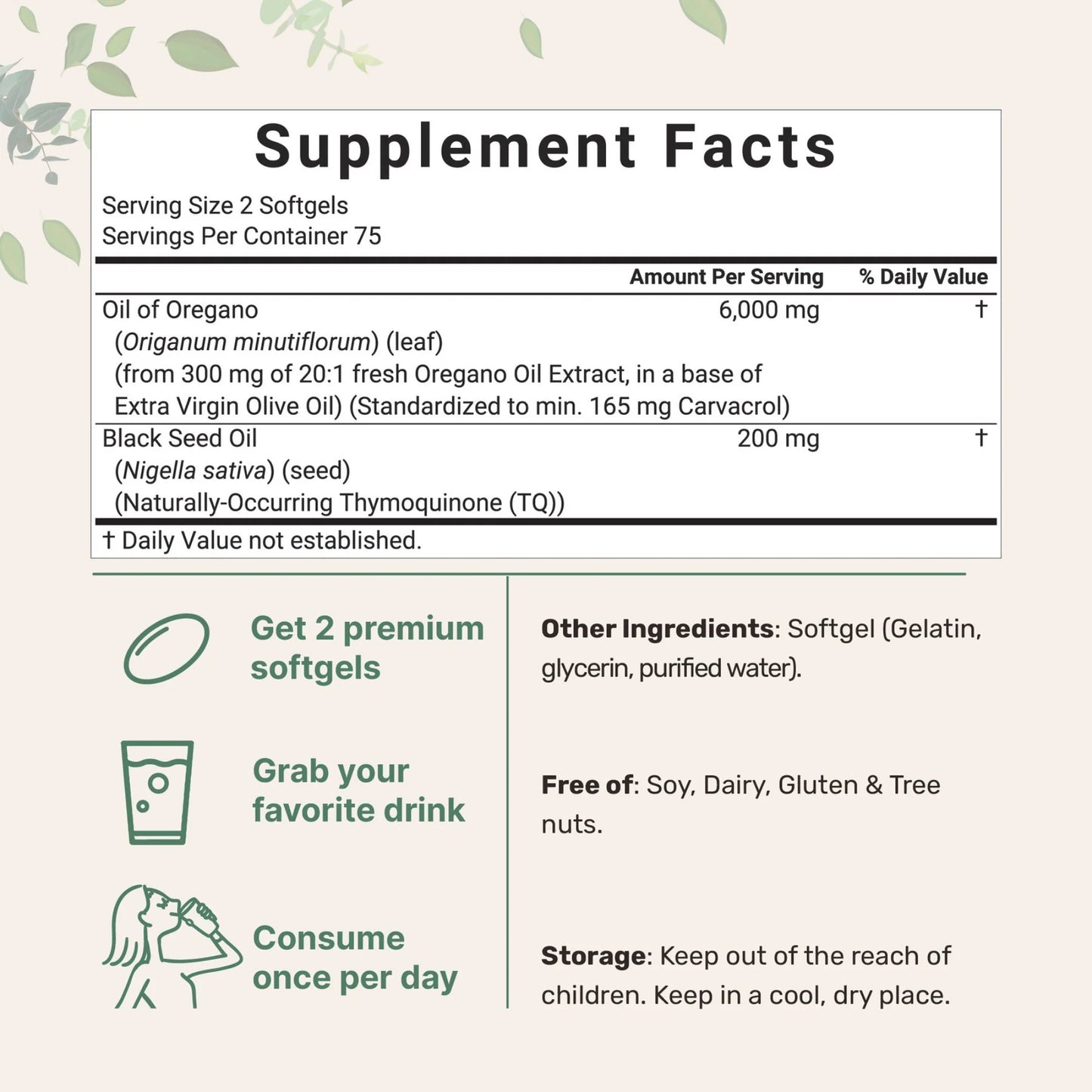 Oregano & Black seed Oil